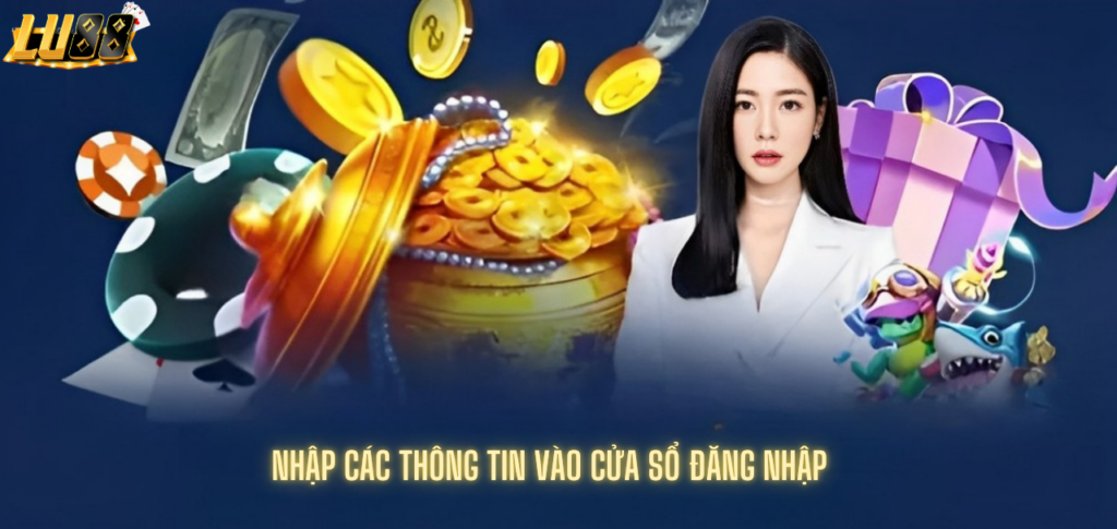 Nhập các thông tin vào cửa sổ đăng nhập